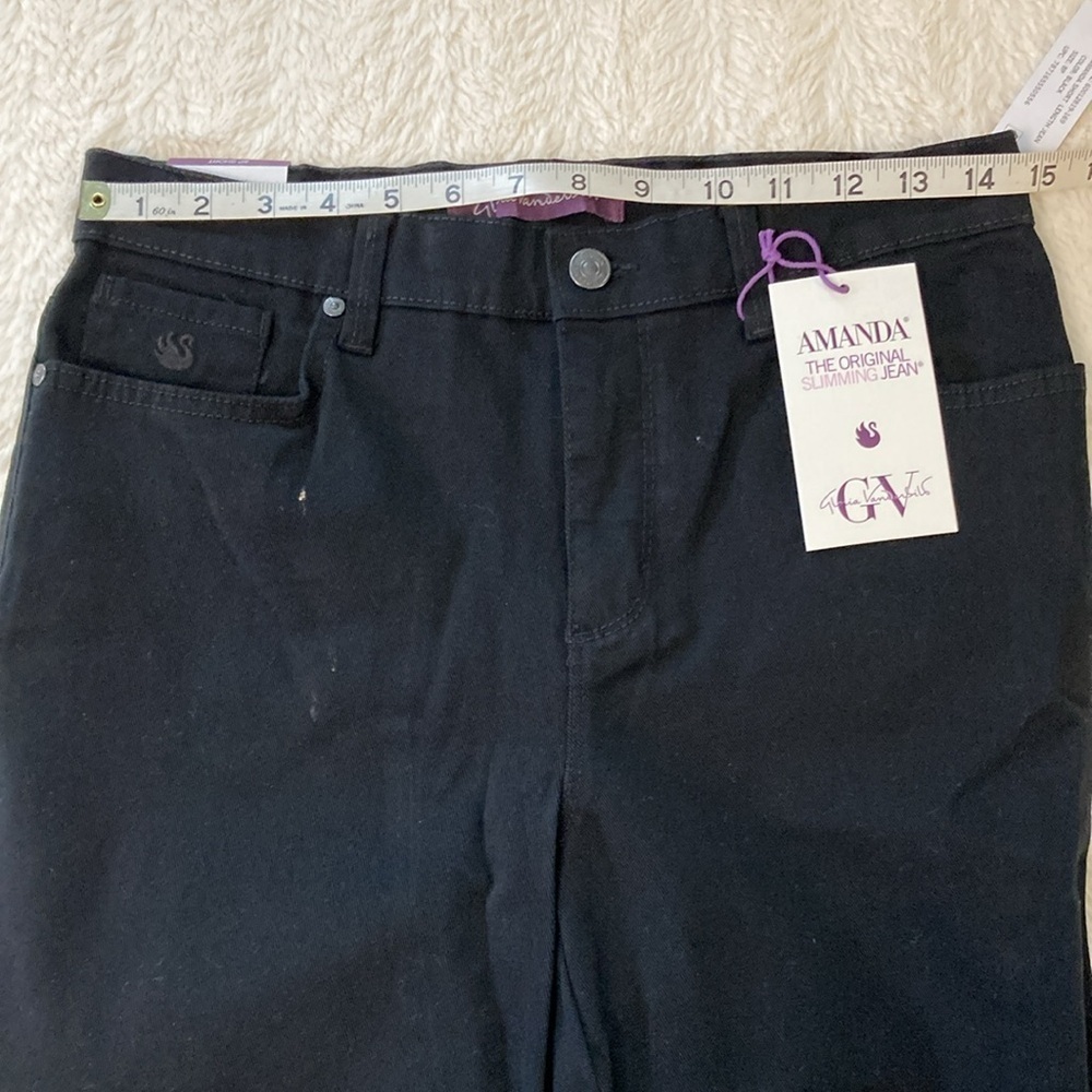 Gloria Vanderbilt Amanda High Rise Straight-Leg Jeans Size 8PS NWT PETITE - Picture 3 of 9